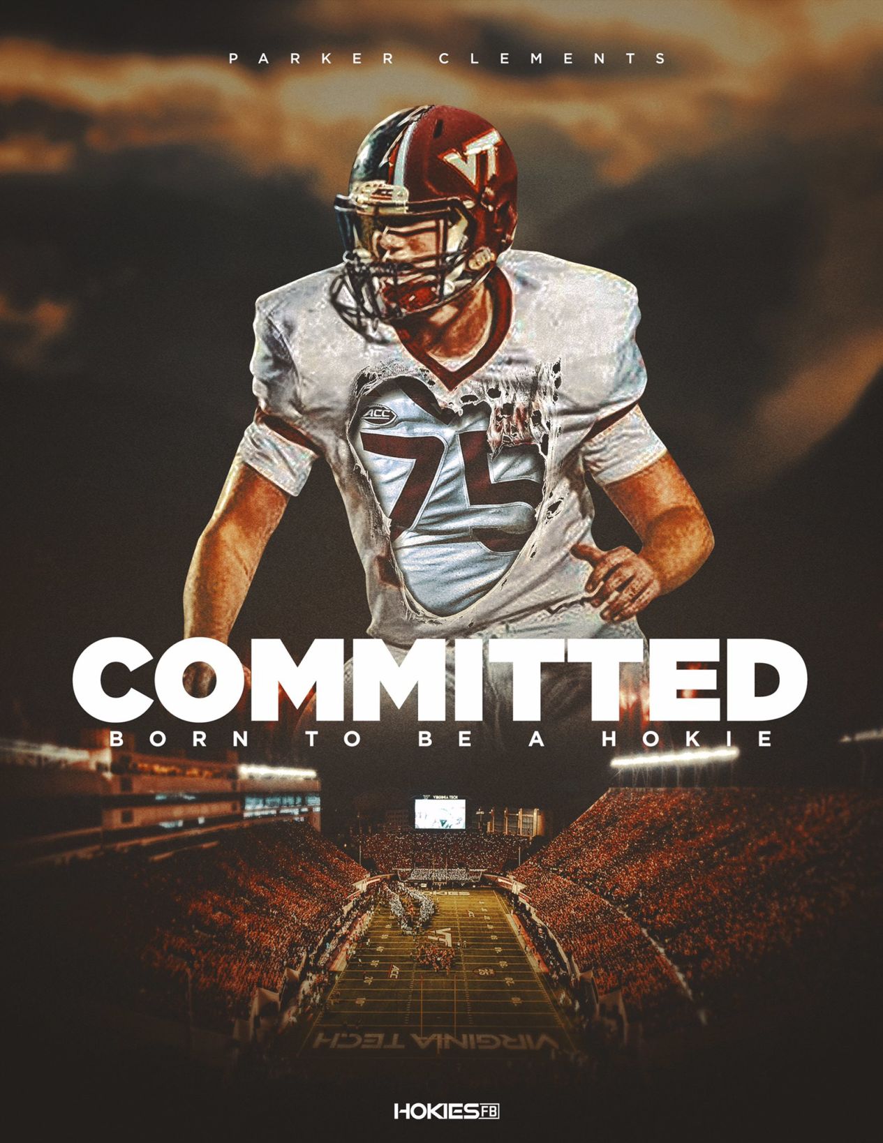 Parker Clements commitment graphic